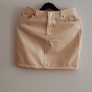 Peach Denim Skirt [ASOS] [Size 8]